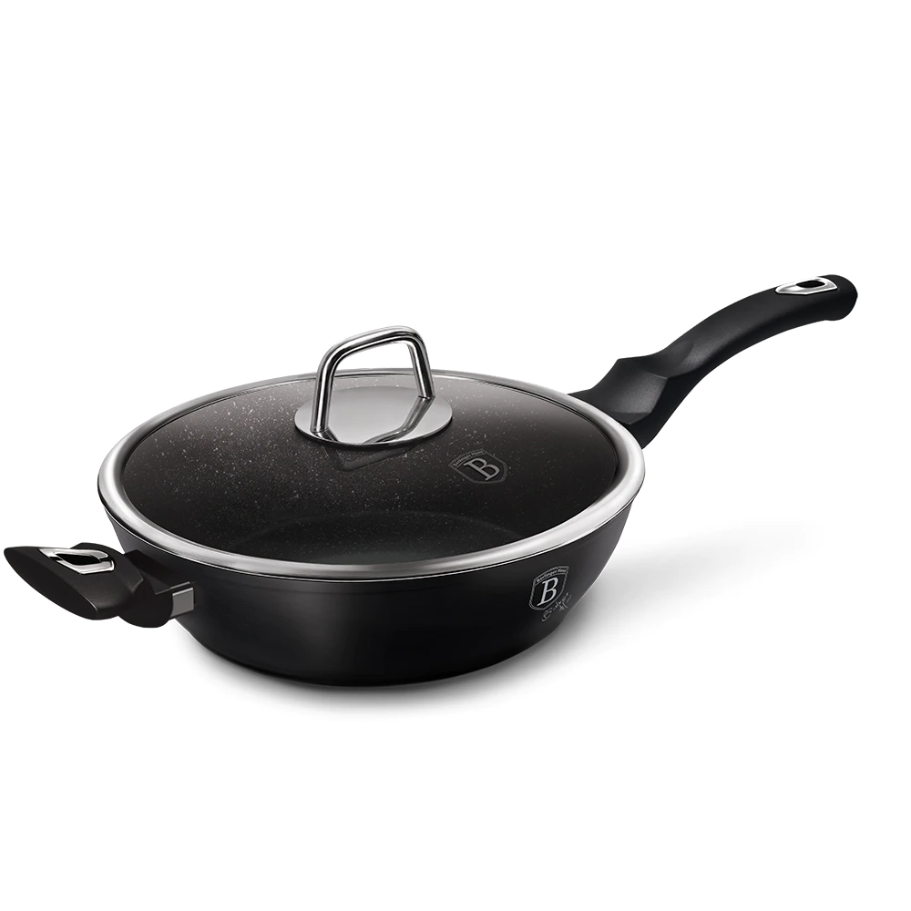 Berlinger Haus Black Silver Collection m�ly serpeny� m�rv�ny bevonattal, fed�vel, 28 cm